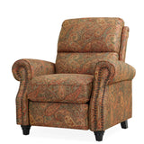 Domesis Cortez - Cloth Push Back Recliner Chair, Paisley Domesis
