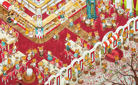 Pintoo Jigsaw Puzzles 1000 Piece for Adults - Smart - The Coffee Shop Beautiful Plastic Puzzle for Home Decor Zero Dust Easy Storage [H1923] Pintoo