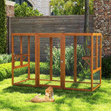 COZIVVOVV Catio Outdoor Cat Enclosure, 71" Large Weatherproof Catios with Cedar Wood Frame for cat Patio, Heavy Duty Outdoor Cat Condo & Cage, Indoor cattio for Cats (Orange-Red, Large) COZIVVOVV