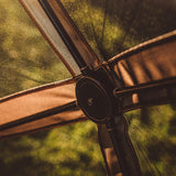 Gazelle Tents™, G5 5-Sided Portable Gazebo, Easy Pop-Up Hub Screen Tent, Waterproof, UV Resistant, 4-Person & Table, Desert Sand, 85" x 115" x 106", GG501DS Gazelle Tents