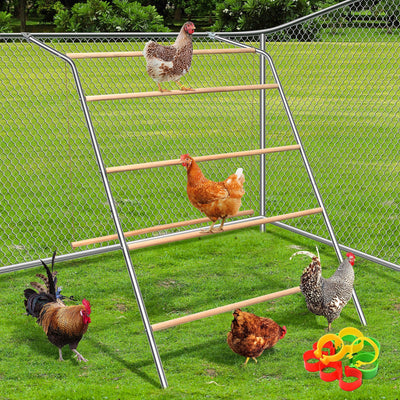 Large chicken perch for coop with swing,chicken toys for coop,chicken roosting bars for chickens in coop, Backyard Poultry toys,Easy to install and clean,Sturdy Coop Rack Bars,chicken coop accessories
