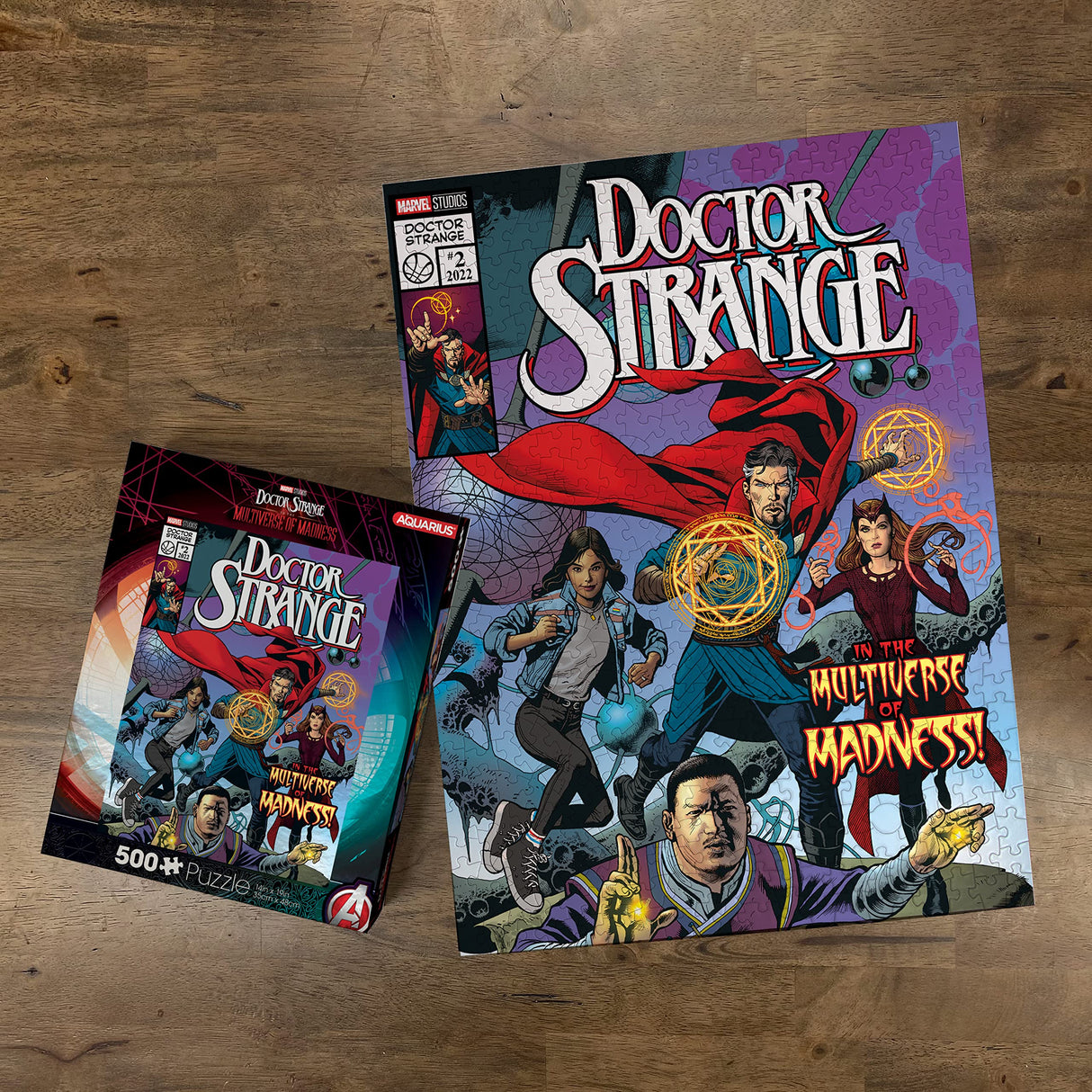 AQUARIUS Marvel - Doctor Strange (500 Piece Jigsaw Puzzle) - Glare Free - Precision Fit - Officially Licensed Marvel Comics Merchandise & Collectibles - 14x19 Inches AQUARIUS