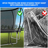 Simple Deluxe Trampoline for Kids with Safety Enclosure Net 12FT Wind Stakes Simple Deluxe 400LBS Weight Capacity Outdoor Backyards Trampolines with Non-Slip Ladder for Children Adults Family, Black Simple Deluxe