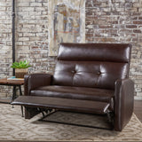 Christopher Knight Home Halima Leather 2-Seater Recliner, Brown, 37. 01 x 46. 46 x 39. 96 inches Christopher Knight Home