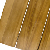 Christopher Knight Home Denali Ouotdoor Industrial Acacia Wood Bar Table with Iron Frame, Teak Finish / Rustic Metal Christopher Knight Home