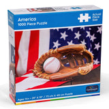 Baseball Puzzle 1000 Pieces Flag & Mit Fun Iconic Sports Puzzles for Adults for Baseball Lovers by Continuum Games Continuum Games