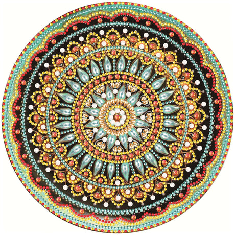 Hibah Diamond Painting DIY 5D Special Shape Rhinestone, Mandala Flower, Partial Diamond Crystal Diamond Painting Mandala Set Hibah