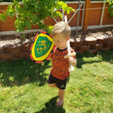 Adventure Awaits! - 2-Pack - Handmade Wooden Toy Dragon Shield - Handmade - Lightweight Wood Toy Shield Set for Outdoor Play Adventure Awaits!