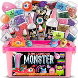 Halloween Toy Monster Slime Kit for Girls Ages 6-12, FunKidz Glow in Dark Slime Making Kit for Kids Make Soft Slime Balls with Photochromic Powder Kid Ideal Party Gifts FUN KIDZ