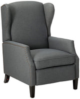 Christopher Knight Home Wescott Traditional Fabric Recliner, Charcoal GDFStudio