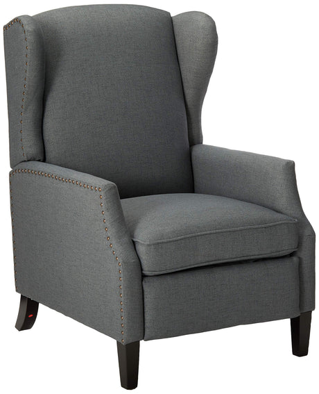 Christopher Knight Home Wescott Traditional Fabric Recliner, Charcoal GDFStudio