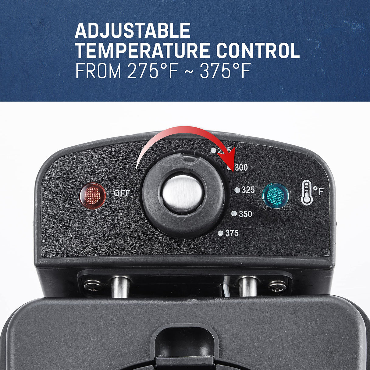 Elite Gourmet EDF2100 Electric Immersion Deep Fryer Removable Basket Adjustable Temperature, Lid with Viewing Window and Odor Free Filter, 2 Quart / 8.2 cup Elite Gourmet