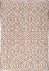 Nourison Home Positano Indoor/Outdoor Beige 4' x 6' Area Rug, Easy Cleaning, Non Shedding, Bed Room, Living Room, Dining Room, Deck, Backyard, Patio (4x6) Nourison