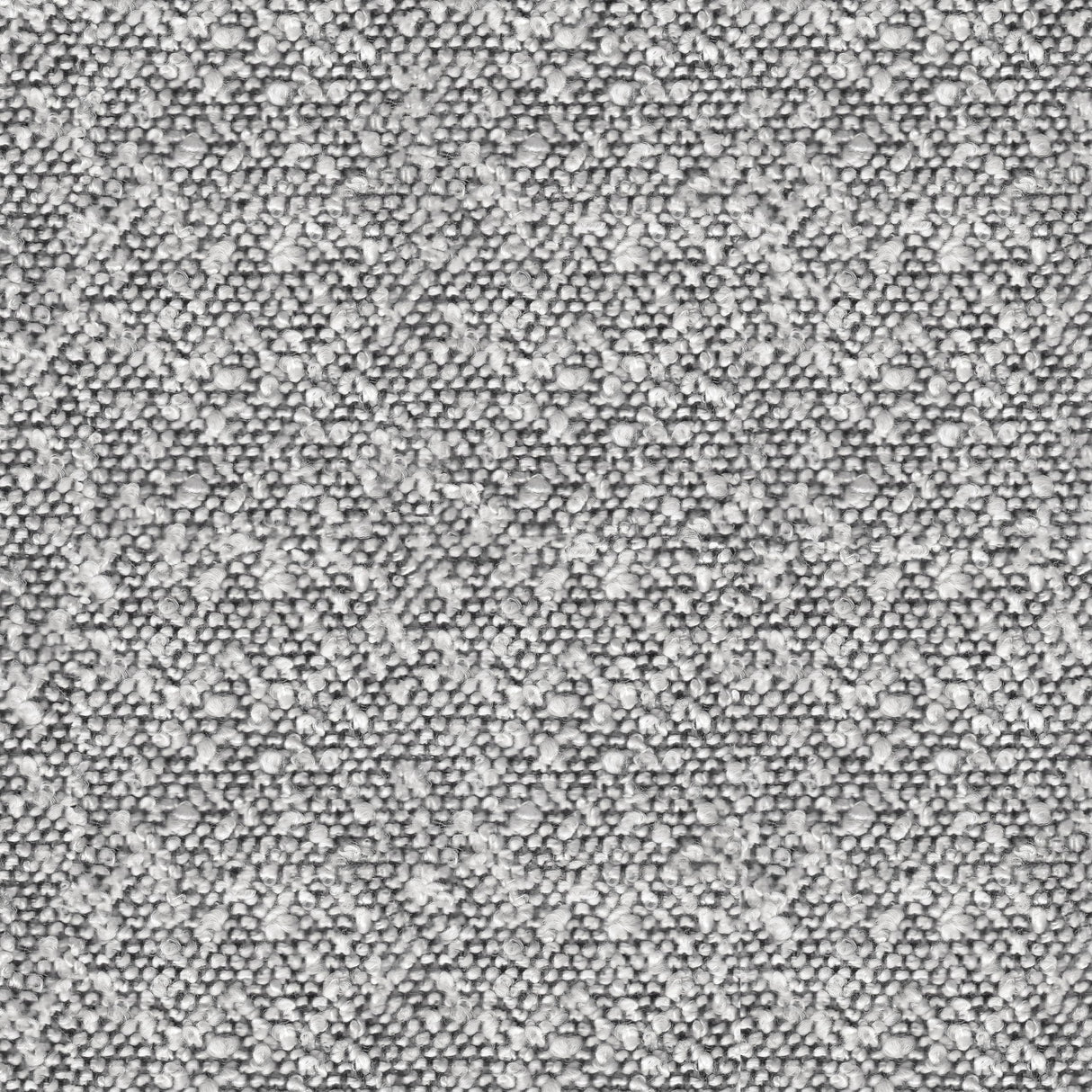 HomePop Modern Fabric Storage Ottoman with Wood Grain Laminate Top -White Cream Boucle with Gray Yarn HomePop