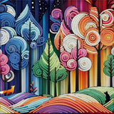 GXGLLPZBY DIY Diamond Art Kits, 5D Special Shaped Abstract Trees Diamond Painting for Beginners Adults, Paint by Diamonds Dot Gem Art Kits, Home Wall Decor 11.8x11.8in GXGLLPZBY