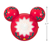 Hallmark Keepsake 3.7" Mini Christmas Tree Topper, Disney Mickey Mouse ShowToppers Musical With Light, Gifts for Disney Fans Hallmark Keepsake