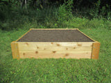 Infinite Cedar Premium Cedar Raised Garden Bed - 1" Thick Wood (4' x 4' x 11" H) Infinite Cedar