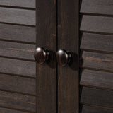 Sauder Harbor View Storage Pantry Cabinet, L: 35.43" x W: 16.73" x H: 61.02", Antiqued Paint finish Sauder