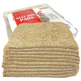 Nest Box Pads for Chicken Nesting Boxes - 13 x 13 Pads Made in USA from Sustainably Sourced Aspen Excelsior (10 Pack) Pecking Order