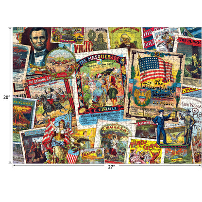 RoseArt - Smithsonian Vintage - E.T. Paul Sheet Music - 1000 Piece Jigsaw Puzzle for Adults - Challenging Family Fun!