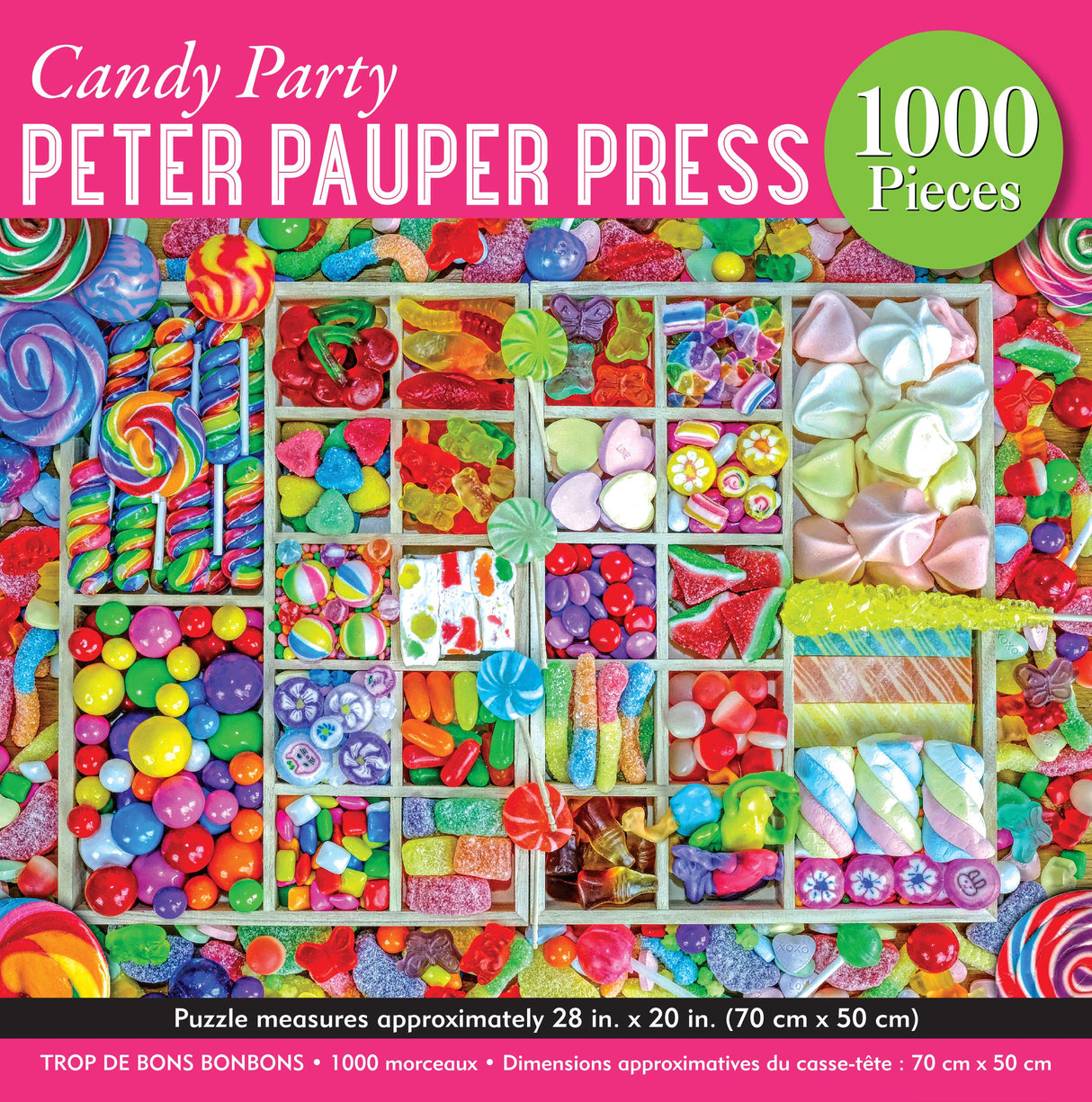 PETER PAUPER PRESS Candy Party 1000 Piece Jigsaw Puzzle PETER PAUPER PRESS