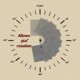 PURPLE LEAF 10 Feet Patio Umbrella Outdoor Cantilever Square Umbrella Aluminum Offset Umbrella with 360-degree Rotation for Garden Deck Pool Patio, Grey PURPLE LEAF