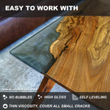 POURLA Deep Pour Epoxy Resin 1.5 Gallon, 2 to 4 Inch Pour Depth, Bubble Free, Low Viscosity, Heat Resistant Epoxy Resin for River Table, Carbon Fiber, and Crafts POURLA