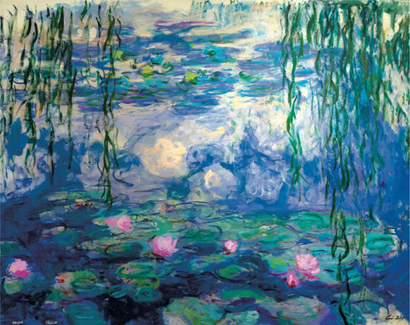 Pintoo Jigsaw Puzzles 500 Piece for Adults - Monet - Water Lilies, 1916-19 Beautiful Plastic Puzzle for Home Decor Zero Dust Easy Storage [H2443] Pintoo