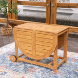 Cambridge Casual Miami Teak Wood Patio Dining Set with Cast Shale Cushion, Natural Teak/Cast Shale Cambridge Casual