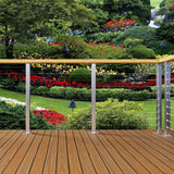 Mayset 2 Pack Stainless Steel 42" Cable Railing Posts(Post: 40.5"x2"×2") with 1/8 Cable Railing Kit, Level drilled Post (40-1/2 Inch) Mayset