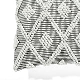 Lush Decor Adelyn Decorative Throw Pillow Cover, 20" W x 20" L, Gray - Square Pillow - Gray Diamond Pillow - Textured Pillows - Hygge Decor - Farmhouse Throw Pillows For Bed, Couch, Or Chair Lush Decor
