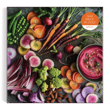 Galison The Garden Board – 500 Piece Puzzle Fun and Challenging Activity with Bright and Bold Artwork of Fresh Garden Vegetables for Adults and Families Galison