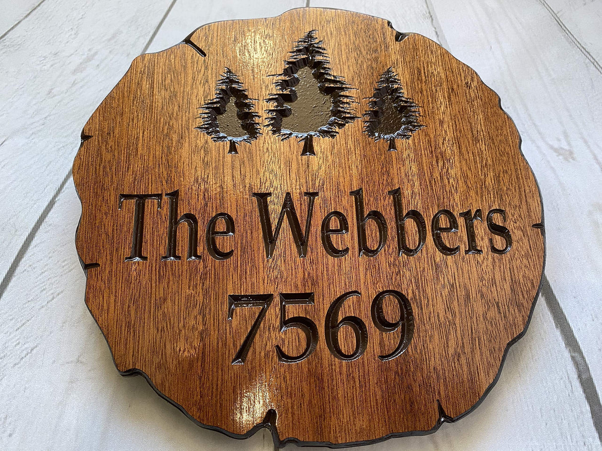 Personalized Cabin Sign Outdoor Wood Sign Welcome Sign Rustic Decor Custom Wood Sign Wooden Address Signs Benchmark Signs And Gifts