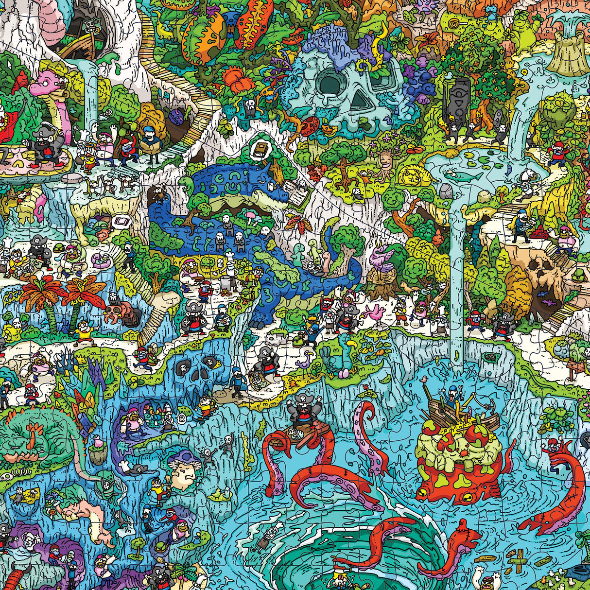 Magic Puzzles 3-Pack • Series Four • Big Rock City, The Awakened Artifacts, & The Peckish Pirates • 1000-Piece Jigsaw Puzzles from The Magic Puzzle Company Magic Puzzle Company