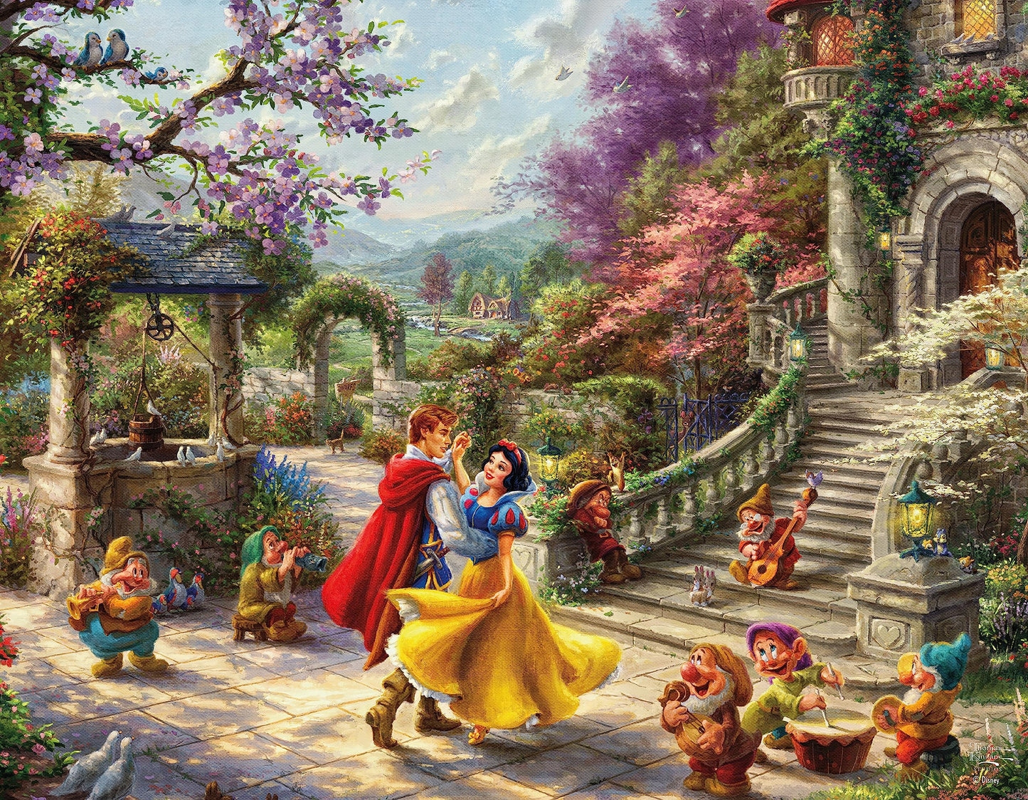 Ceaco - 4 in 1 Multipack - Disney - Thomas Kinkade - (4) 500 Piece Jigsaw Puzzles