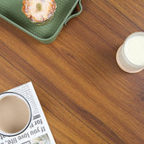 VECELO Nesting Coffee Table Set of 2, Wood Round Side Tables with Adjustable Non-Slip Feet, for Living Room, Brown VECELO