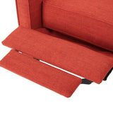 Christopher Knight Home GDFStudio Macedonia Mid Century Modern Tufted Back Fabric Recliner (Muted Orange) GDFStudio