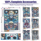 LumiCraft 6 Packs Halloween Diamond Art Kits for Adults, Horror 5D Diamond Painting Kits for Beginners, Round Full Drill Crystal Arts and Gem Art Kits for Home Wall Decor Gift 12x16 Inch LumiCraft