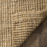 SAFAVIEH Area Rug 4x6 - Natural Fiber Collection - Natural Brown, Handmade Jute, Farmhouse Style, Chunky Textured Thick Pile (NF747A) SAFAVIEH