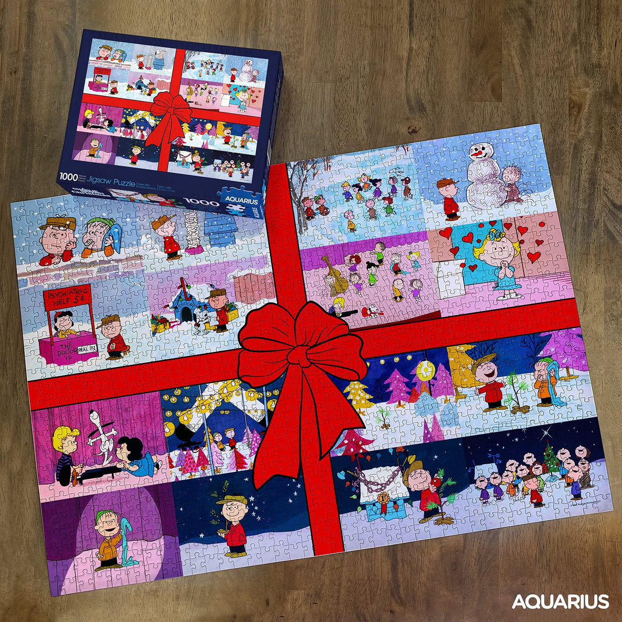 AQUARIUS Peanuts Charlie Brown Puzzle (1000 Piece Jigsaw Puzzle) - Glare Free - Precision Fit - Officially Licensed Peanuts Merchandise & Collectibles - 20 x 28 Inches AQUARIUS