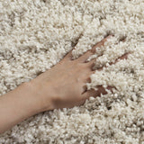 SAFAVIEH Area Rug 8x10 - Arizona Shag Collection - Large - Ivory & Beige, Moroccan Boho Design, Non-Shedding & Easy to Clean, Ideal for Living Room, Bedroom, Dining Space (ASG741A) SAFAVIEH