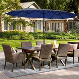 Cozy Daisy Patio Umbrella Without Base, 15 FT for Outdoor Patio, Deck Umbrellas Cozy Daisy