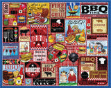Ceaco - Tracy Flickinger - BBQ Collage - 1000 Larger Sized Piece Jigsaw Puzzle Ceaco