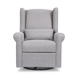 DaVinci Hayden Recliner and Swivel Glider in Misty Grey, Greenguard Gold & CertiPUR-US Certified DaVinci