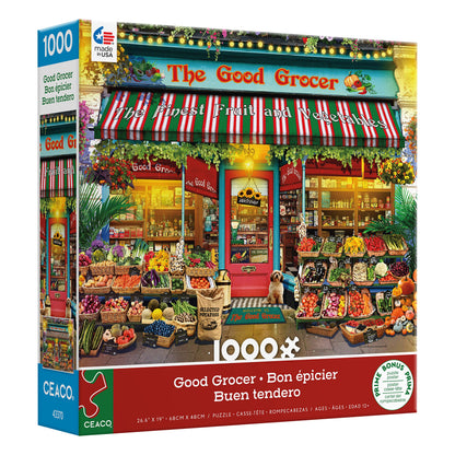 Ceaco - Gary Walton - Shop Windows - Good Grocer - 1000 Piece Jigsaw Puzzle