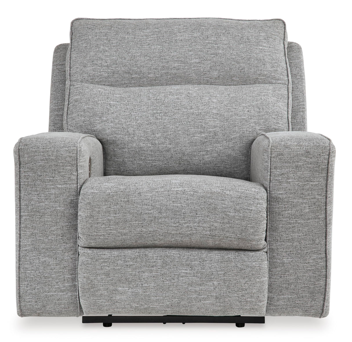 Signature Design by Ashley Biscoe Contemporary UV Resistant Durable Power Recliner with USB Port, Adjustable Headrest and Track Arms, Gray Signature Design by Ashley