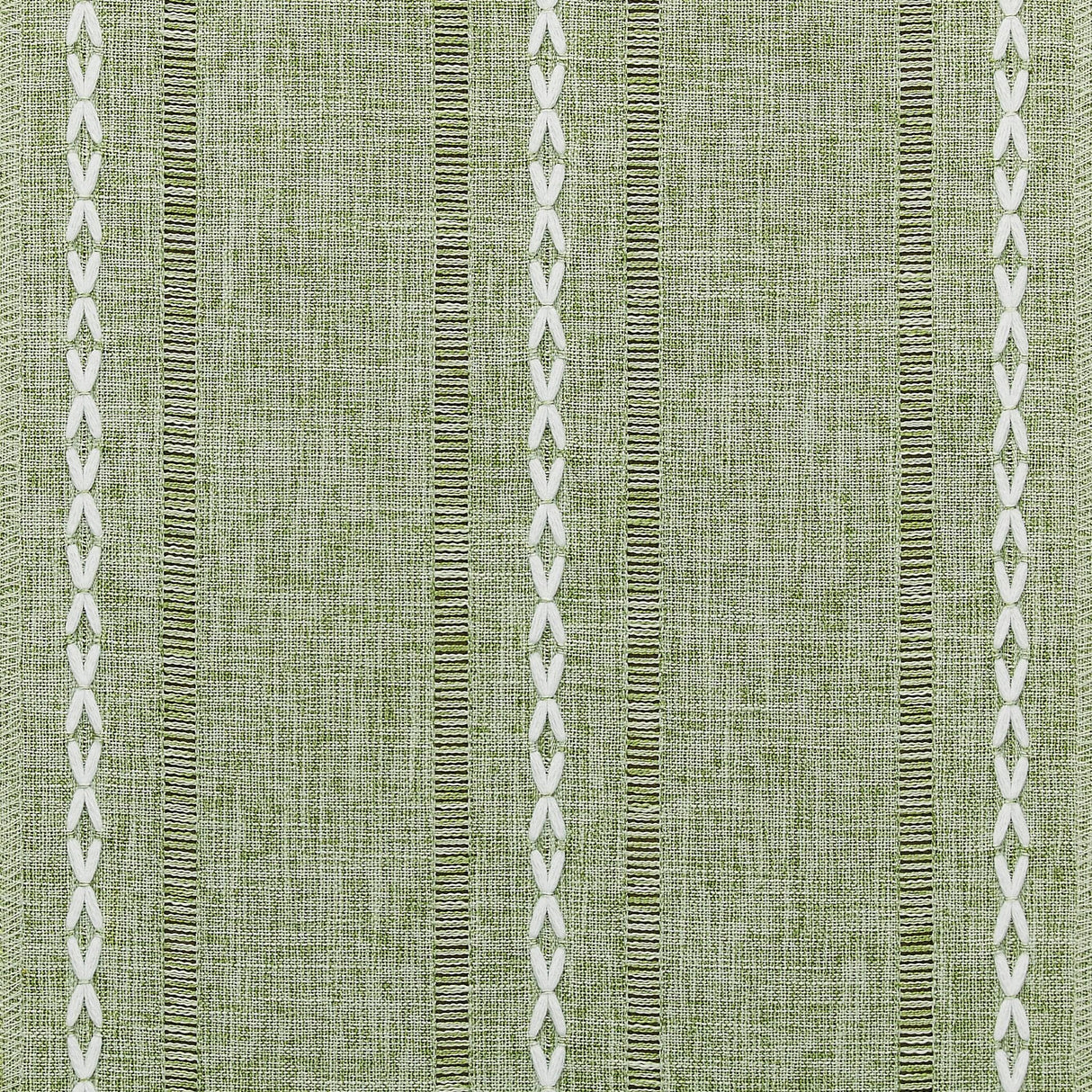 YZJZEDS Hemstitched Farmhouse Table Runner, Sage Green 13x72 Inch, Cotton Linen Table Runners 72 Inches Long, Embroidered Striped Sage Green Boho Table Runner Rustic Home Decor YZJZEDS