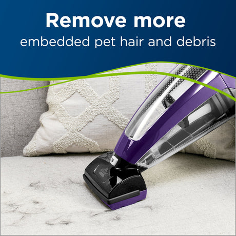 Bissell Pet Hair Eraser Lithium Ion Cordless Hand Vacuum, Purple Bissell