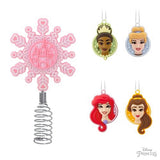 Hallmark Disney Princess Mini Christmas Tree Topper and Ornaments, Set of 5, Gifts for Disney Fans Hallmark