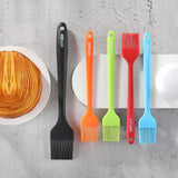 VITUER Silicone Basting Pastry Brush, 5 PCS Colorful Silicone Food Brush for Baking Cooking BBQ Grill Spread Oil Butter Sauce, Heat Resistant, Dishwasher Safe (5Pack, Rainbow Colors) VITUER